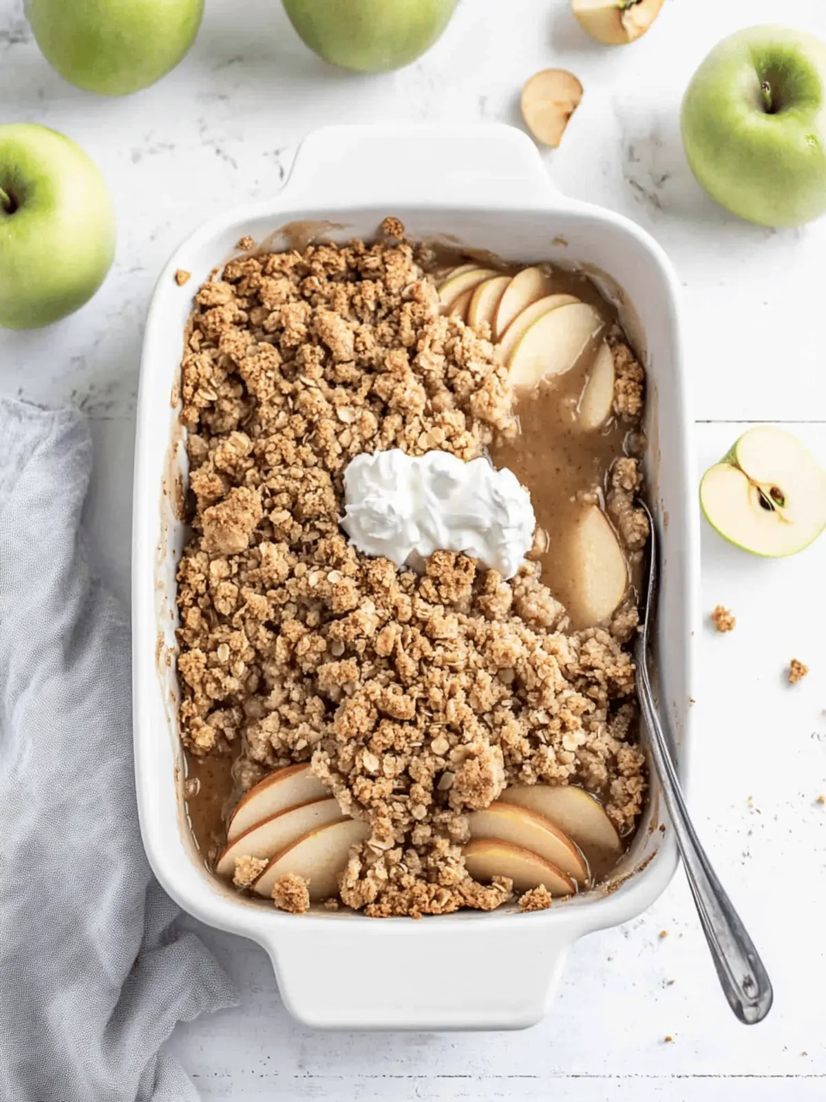 Easy Vegan Apple Crisp (Gluten-Free + Refined Sugar-Free)