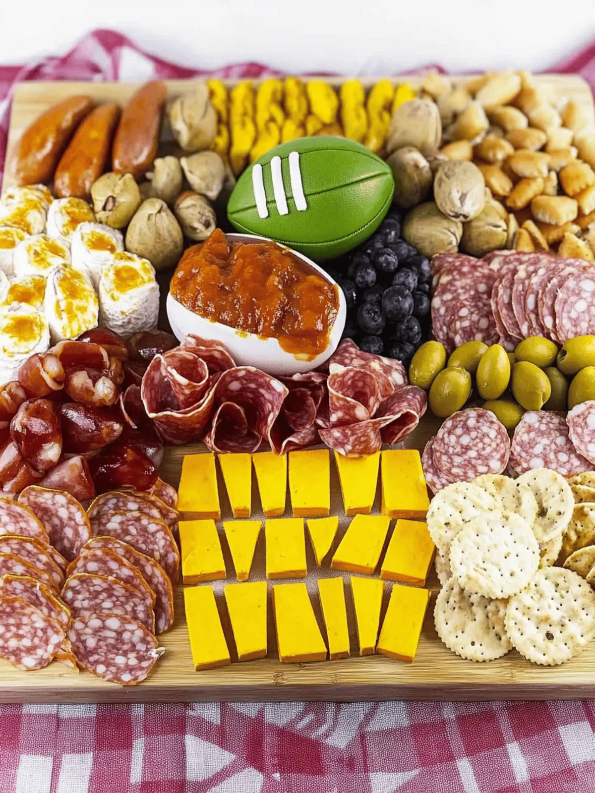 Football Charcuterie Board: Game Day Perfect Snack Fest