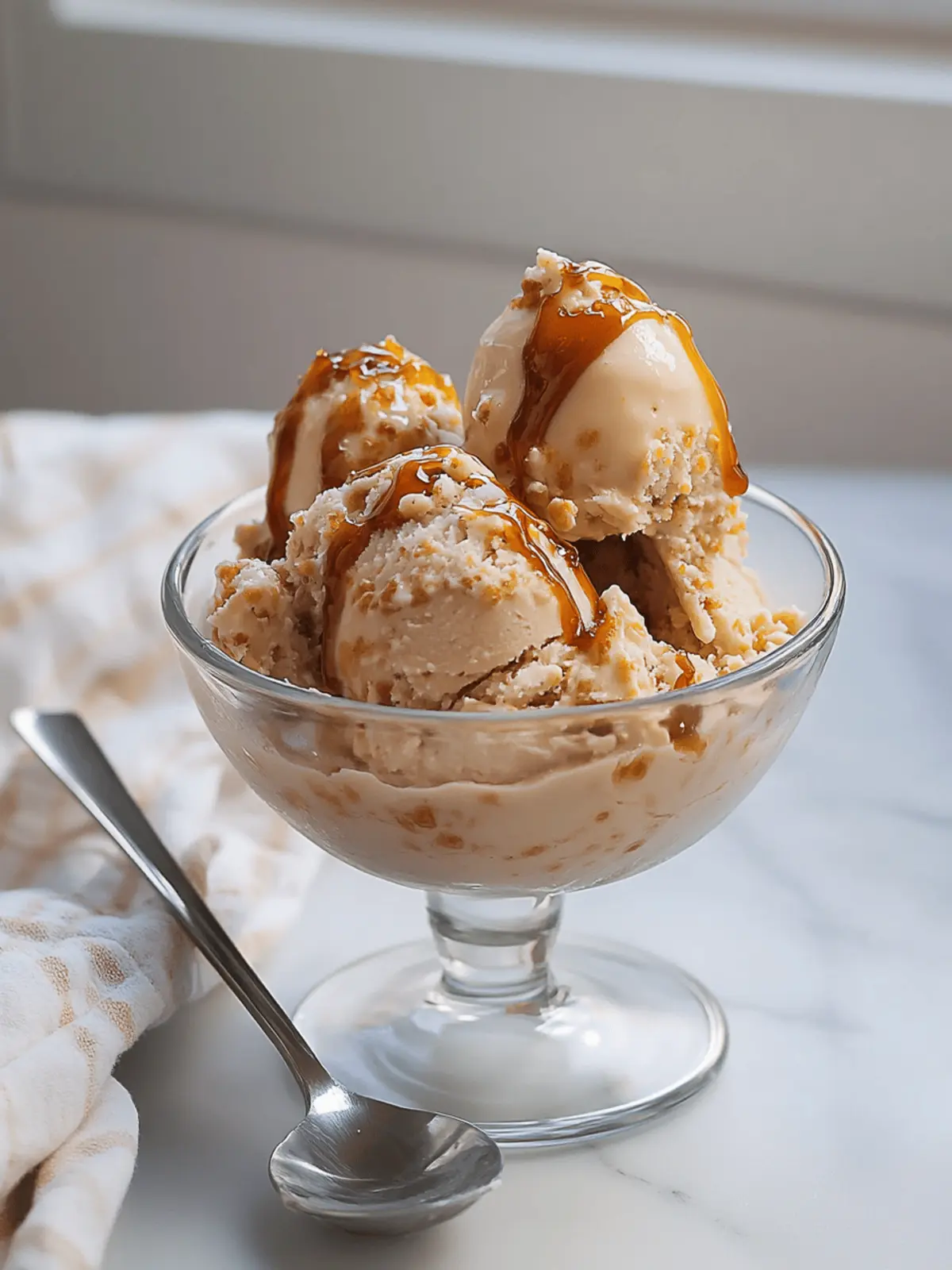 Salted Caramel Cottage Cheese Ice Cream