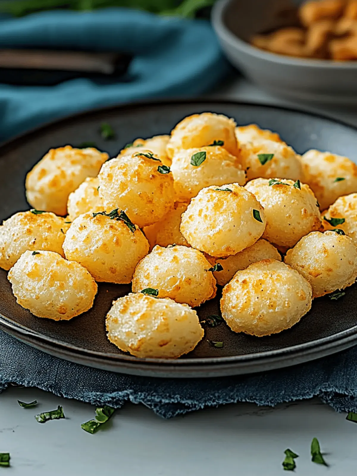 Keto Cheese Puffed Snacks