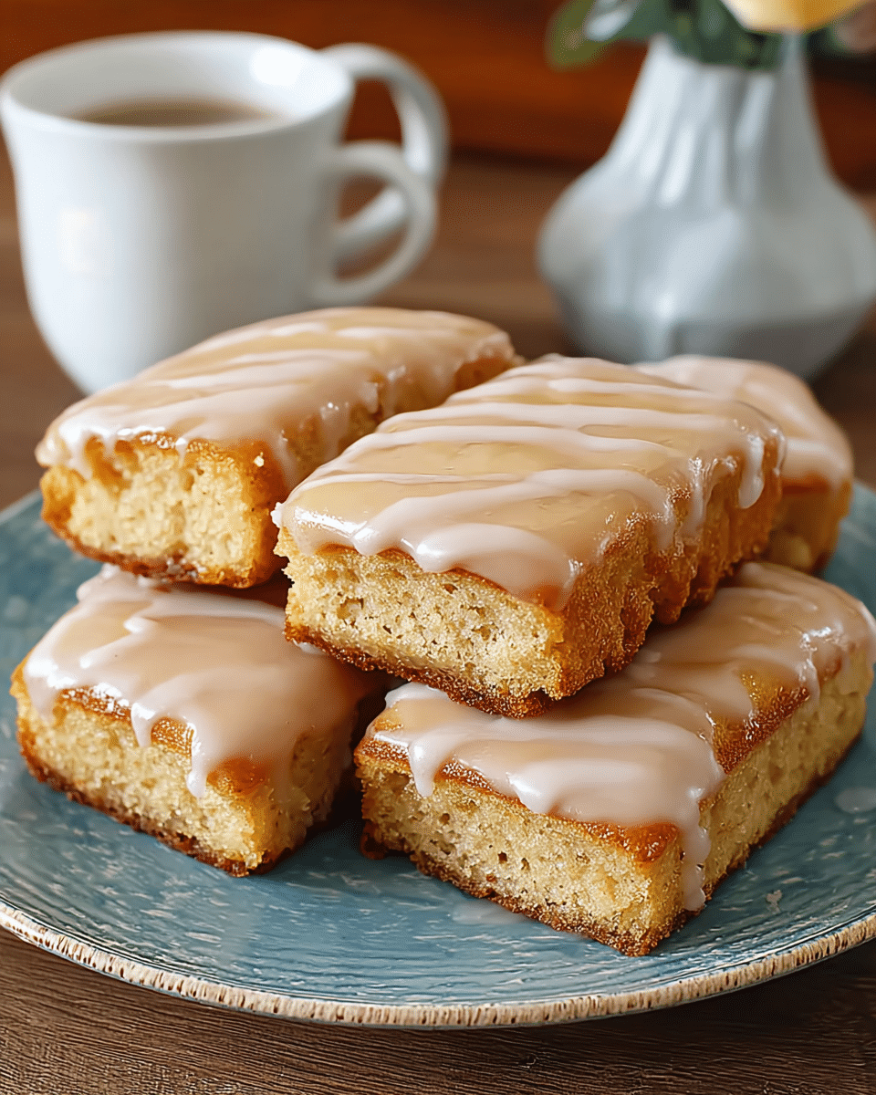 Soft Baked Maple Donut Bars
