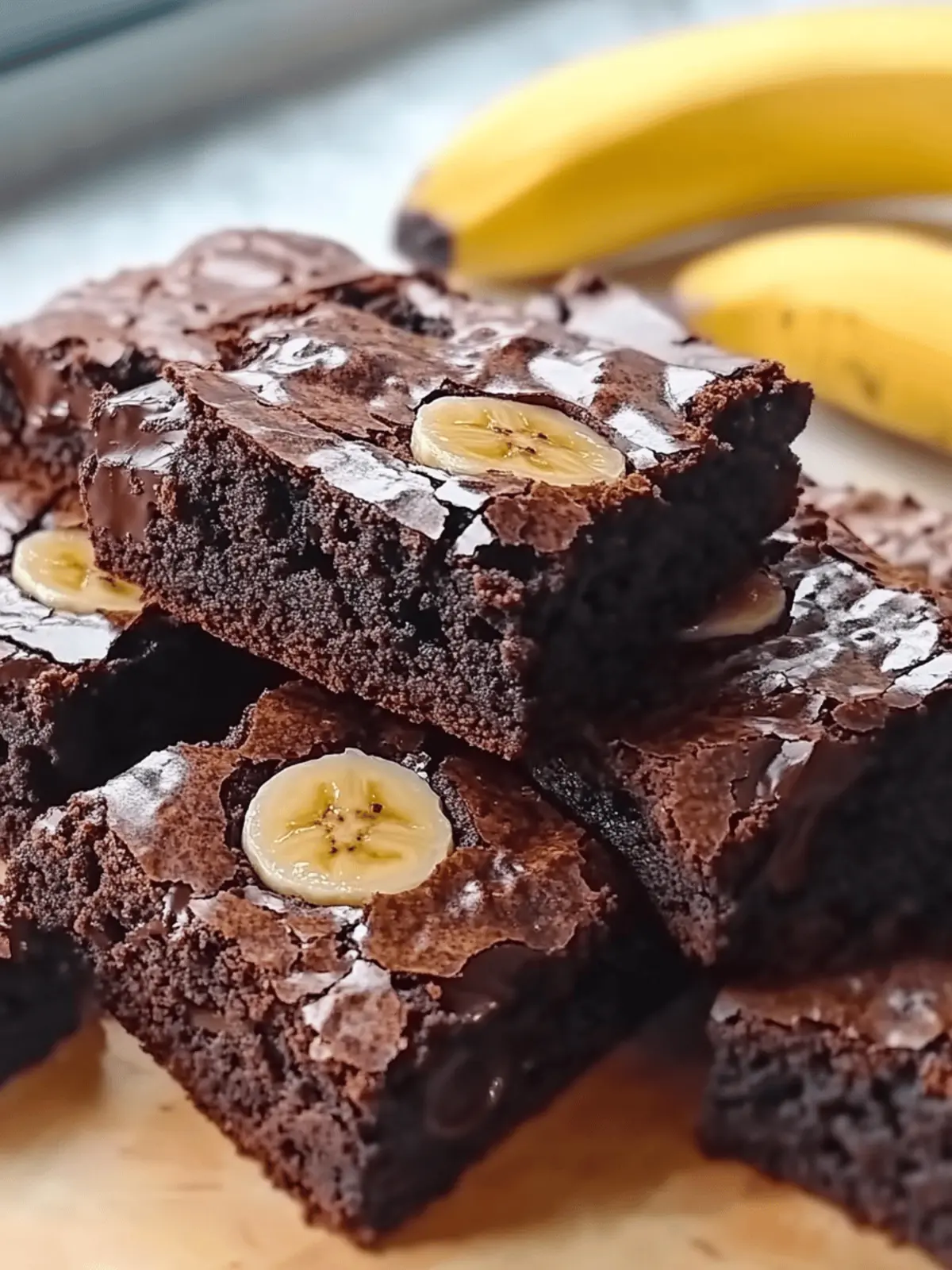 3 Ingredient Banana Brownies