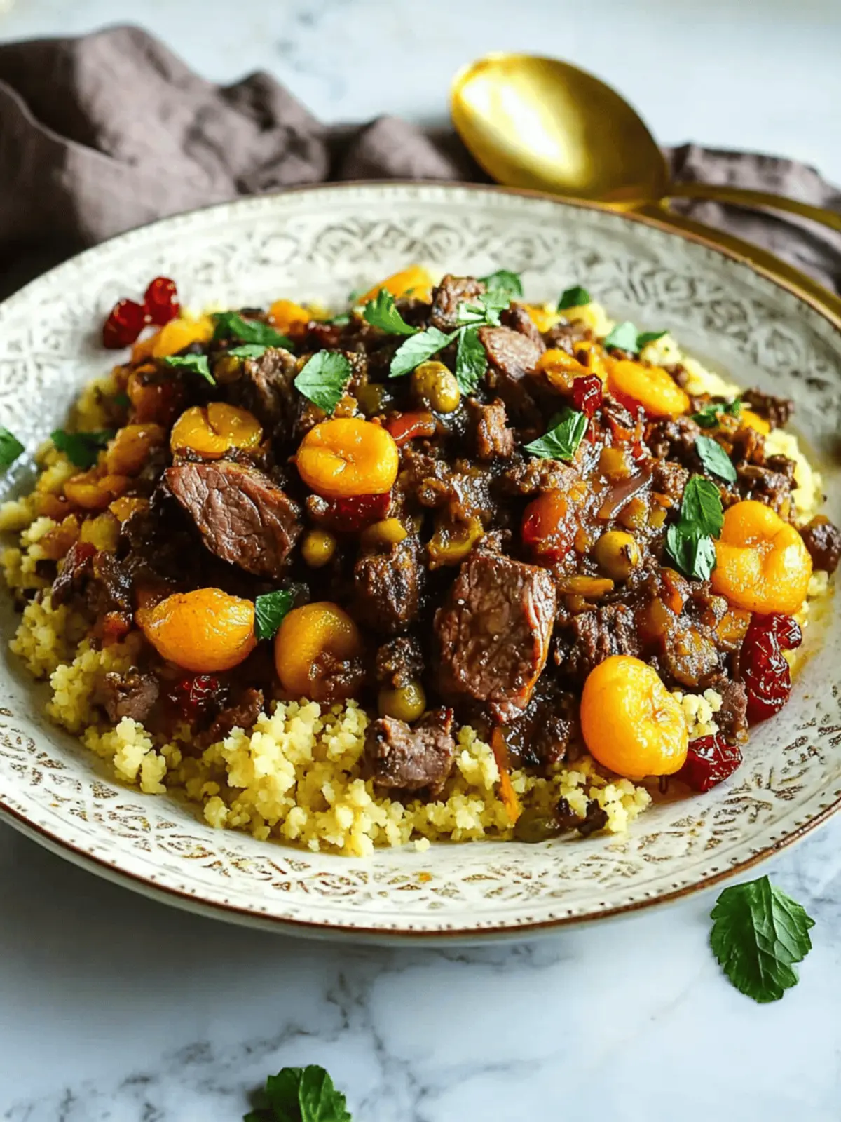 Easy Lamb Tagine Recipe with Apricots