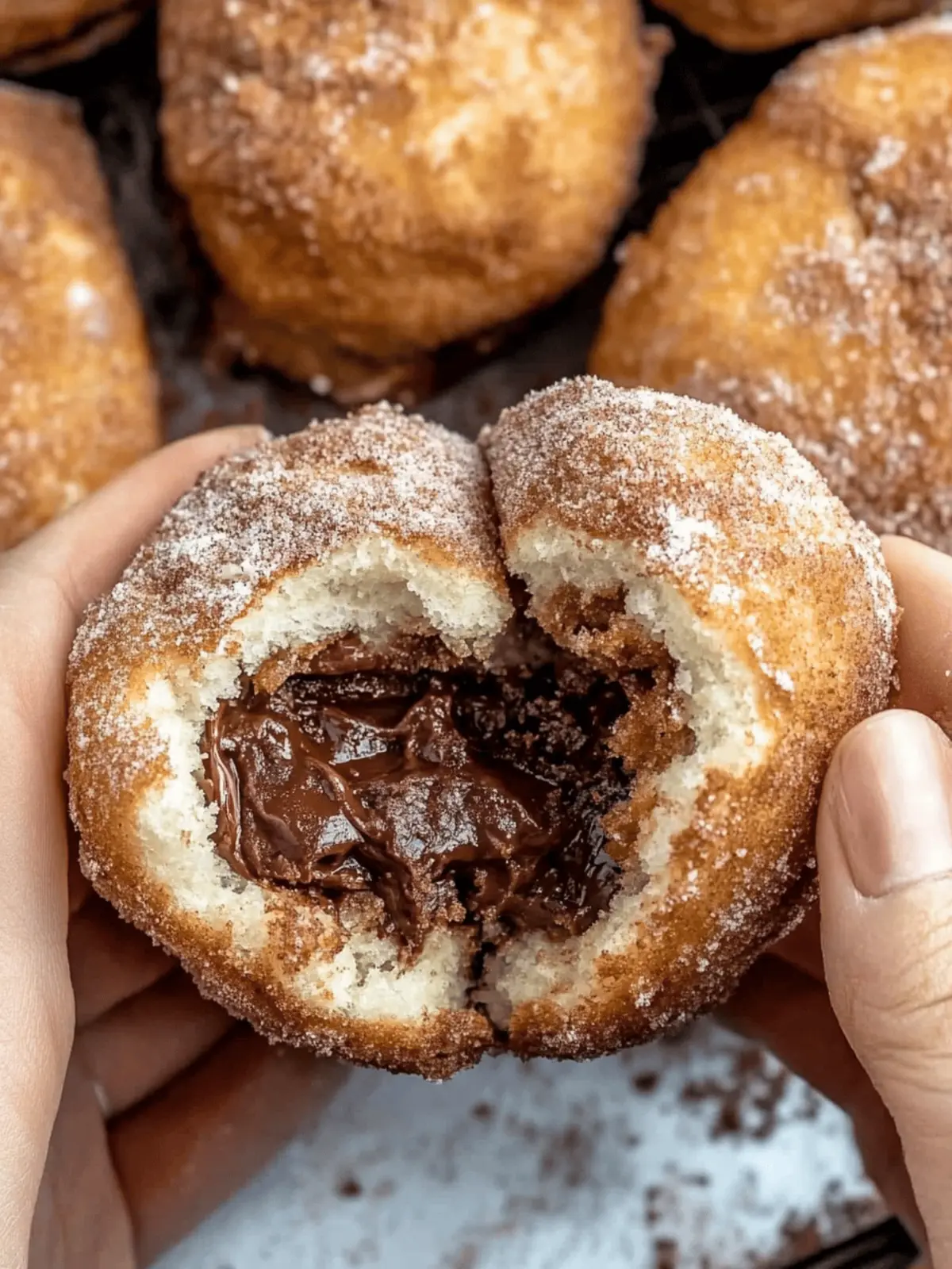 Nutella Churro Bombs