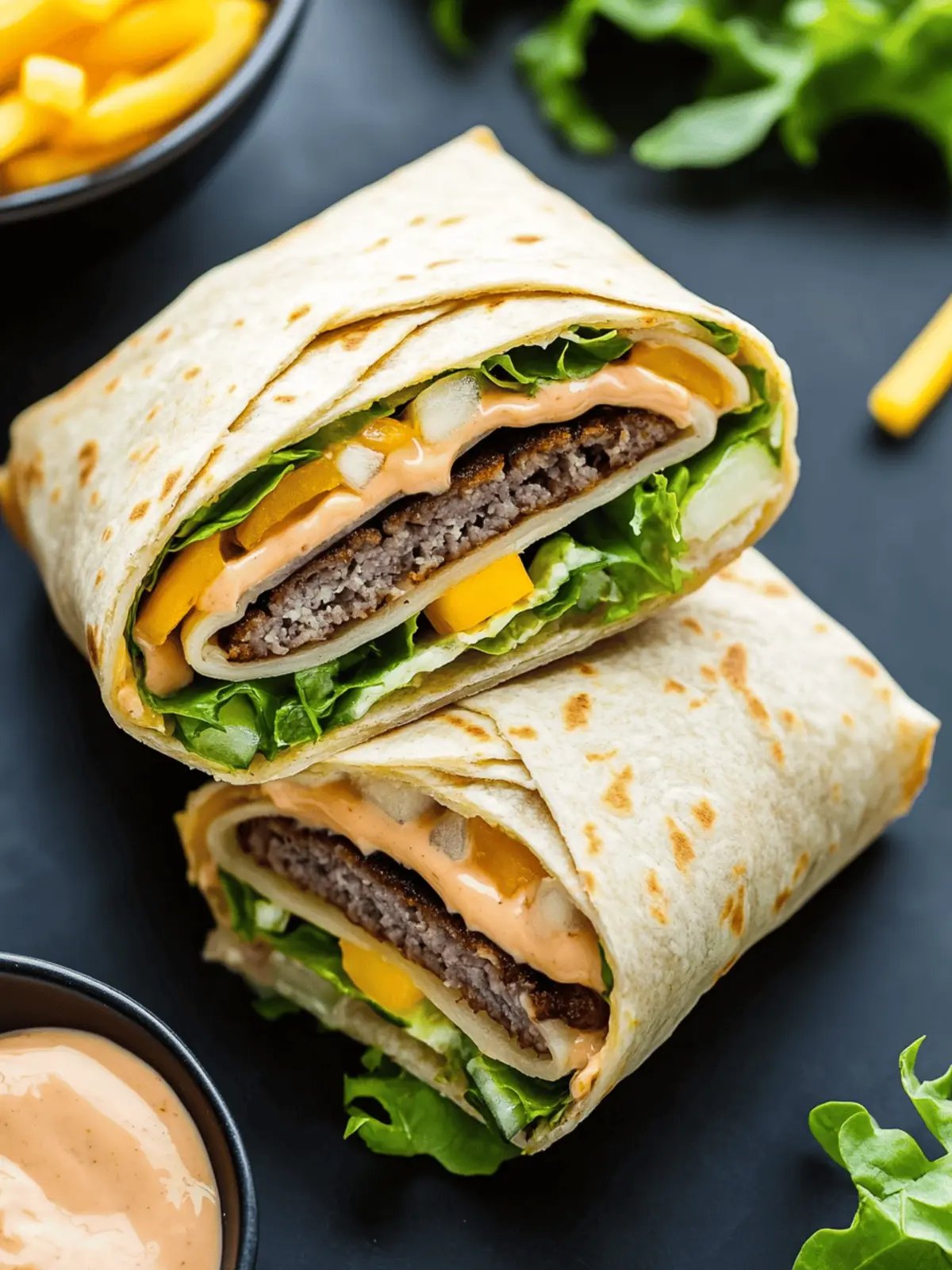 Mouthwatering Homemade Big Mac Wraps with Secret Sauce Magic