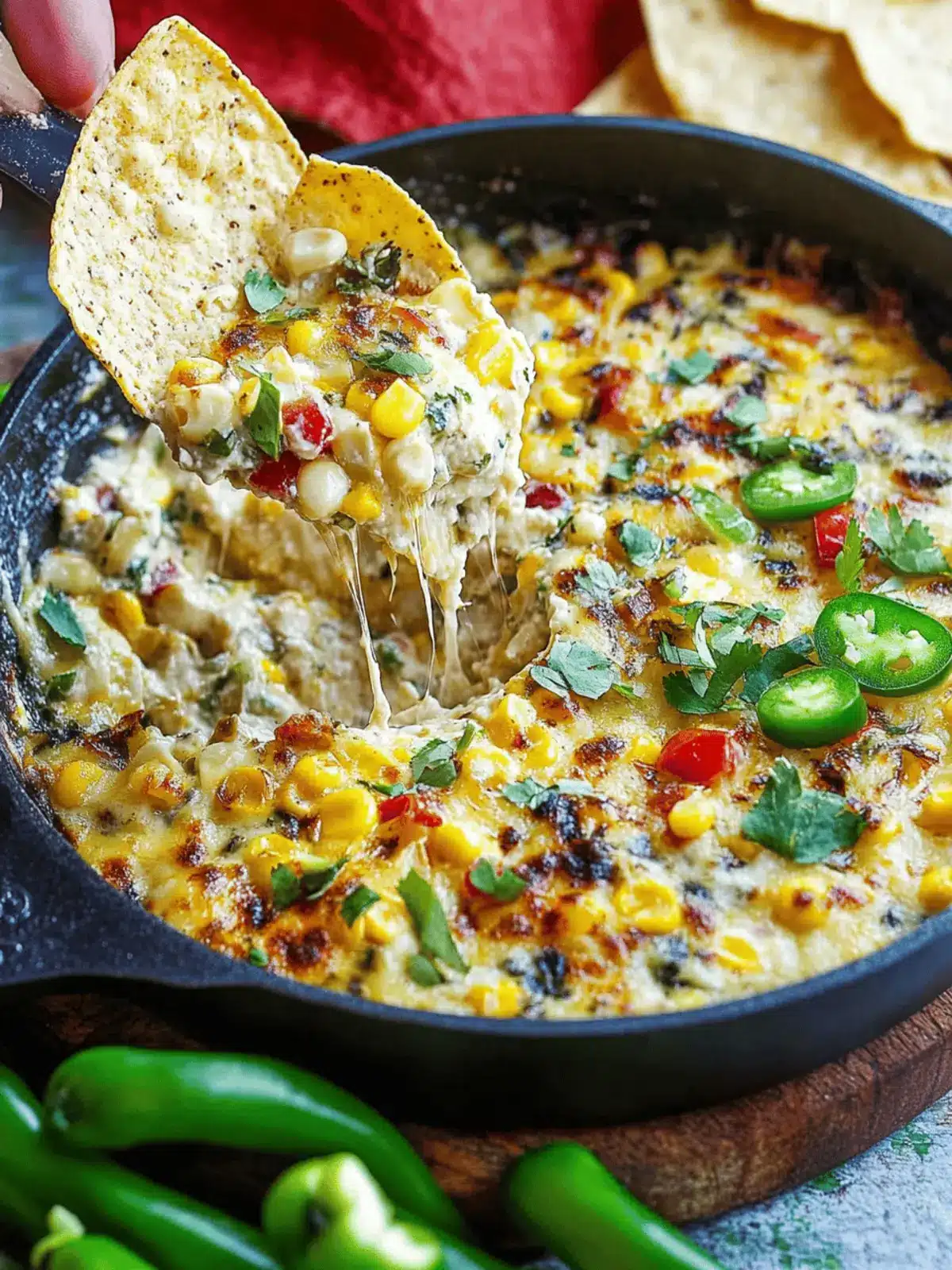 Roasted Corn Queso Fundido