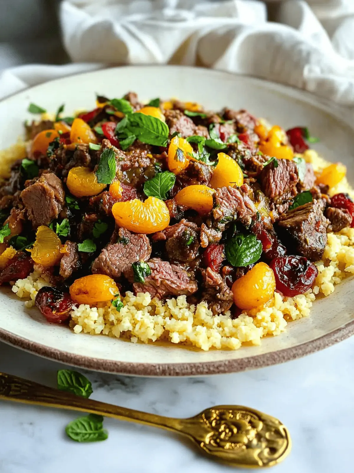 Easy Lamb Tagine Recipe with Apricots