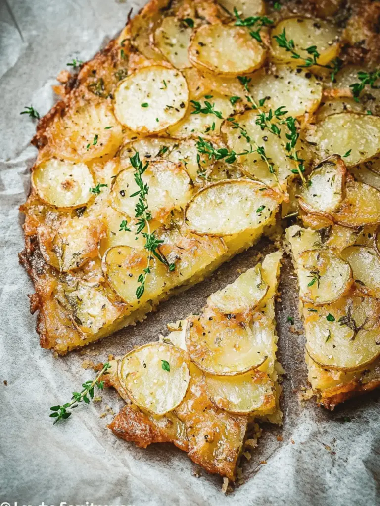Sliced Potato Cake
