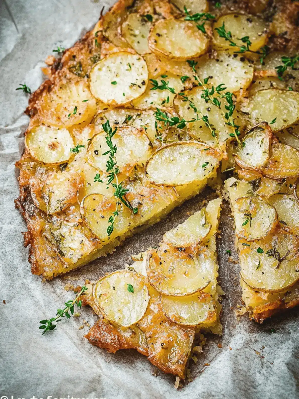 Sliced Potato Cake