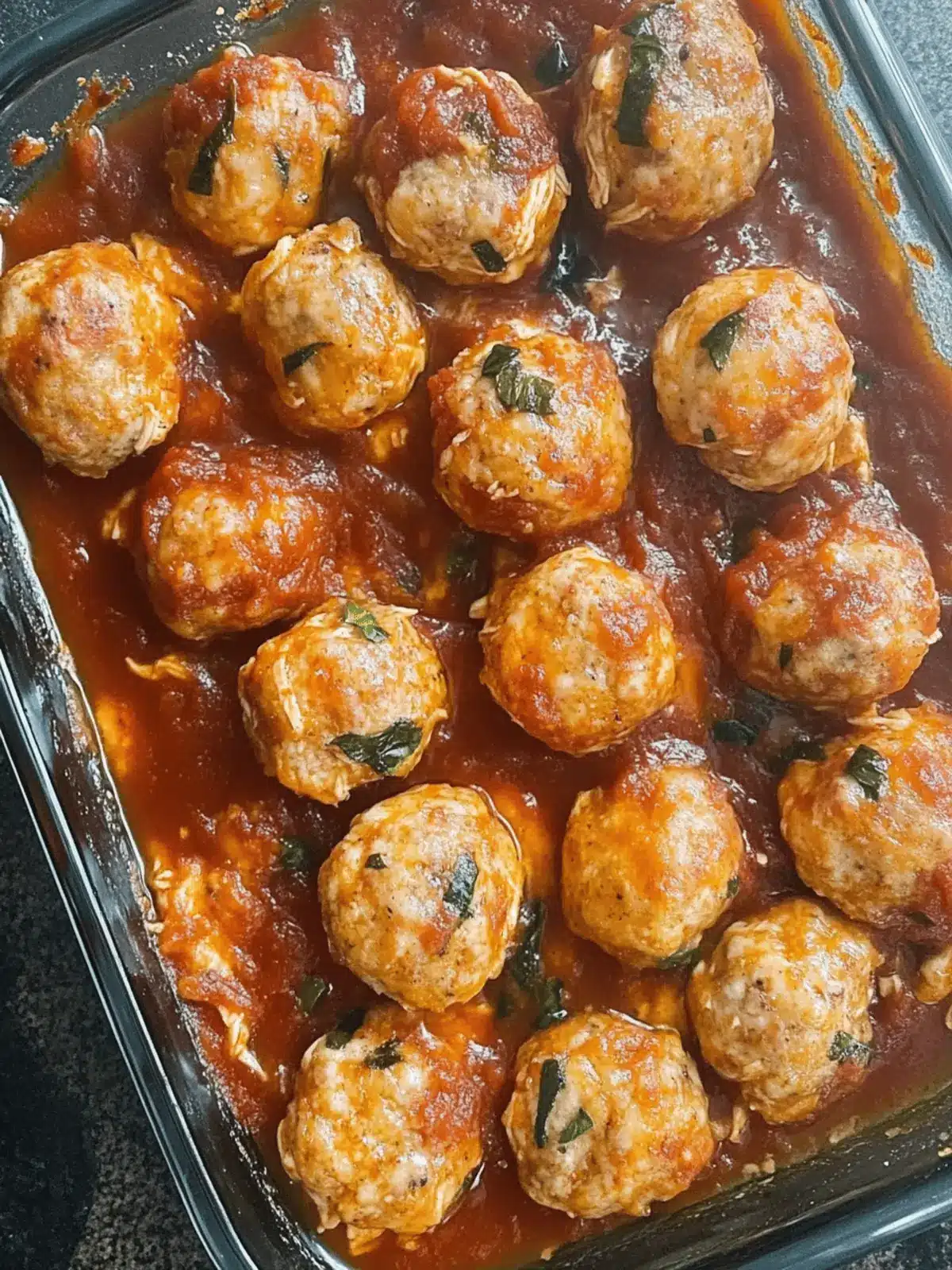 Baked Chicken Parmesan Meatballs: Cheesy Goodness Made Easy
