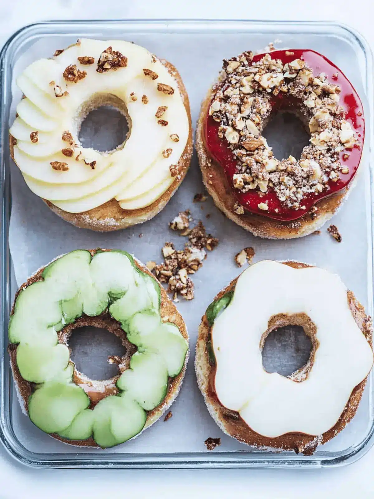 Easy Vegan Apple Ring Sandwiches