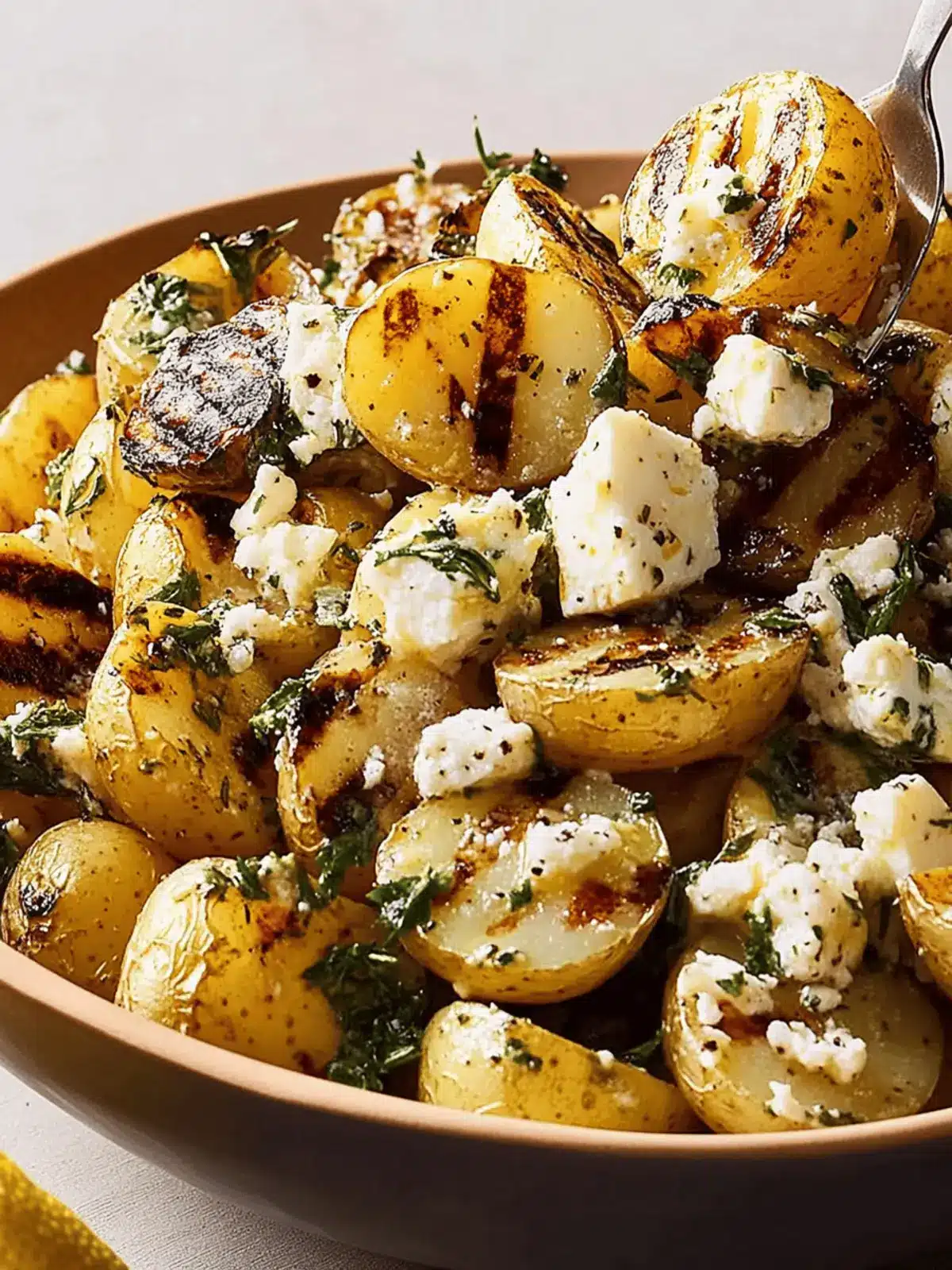 Grilled Greek Lemon Potato Salad