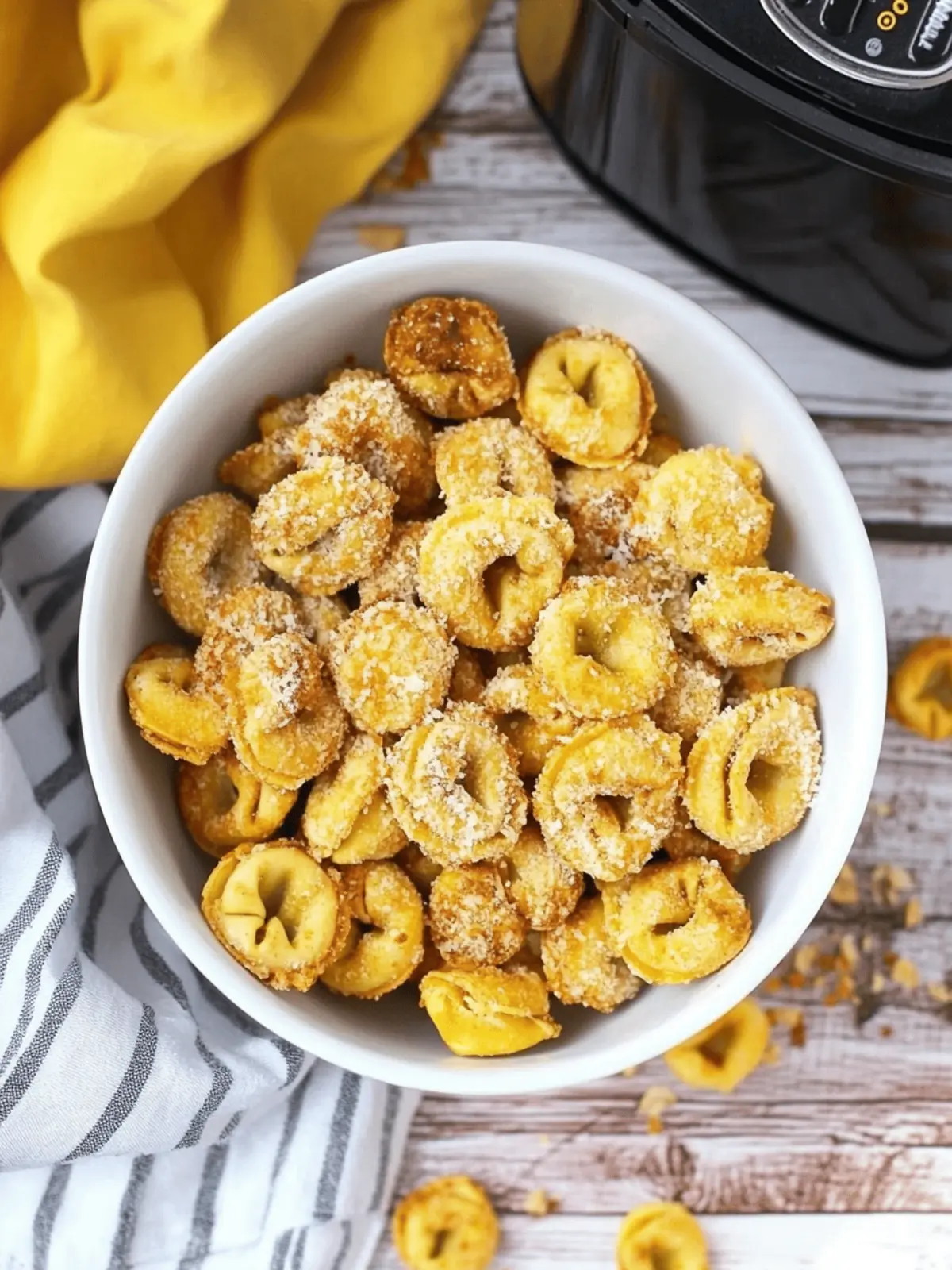 Cheesy And Crispy Air Fryer Tortellini
