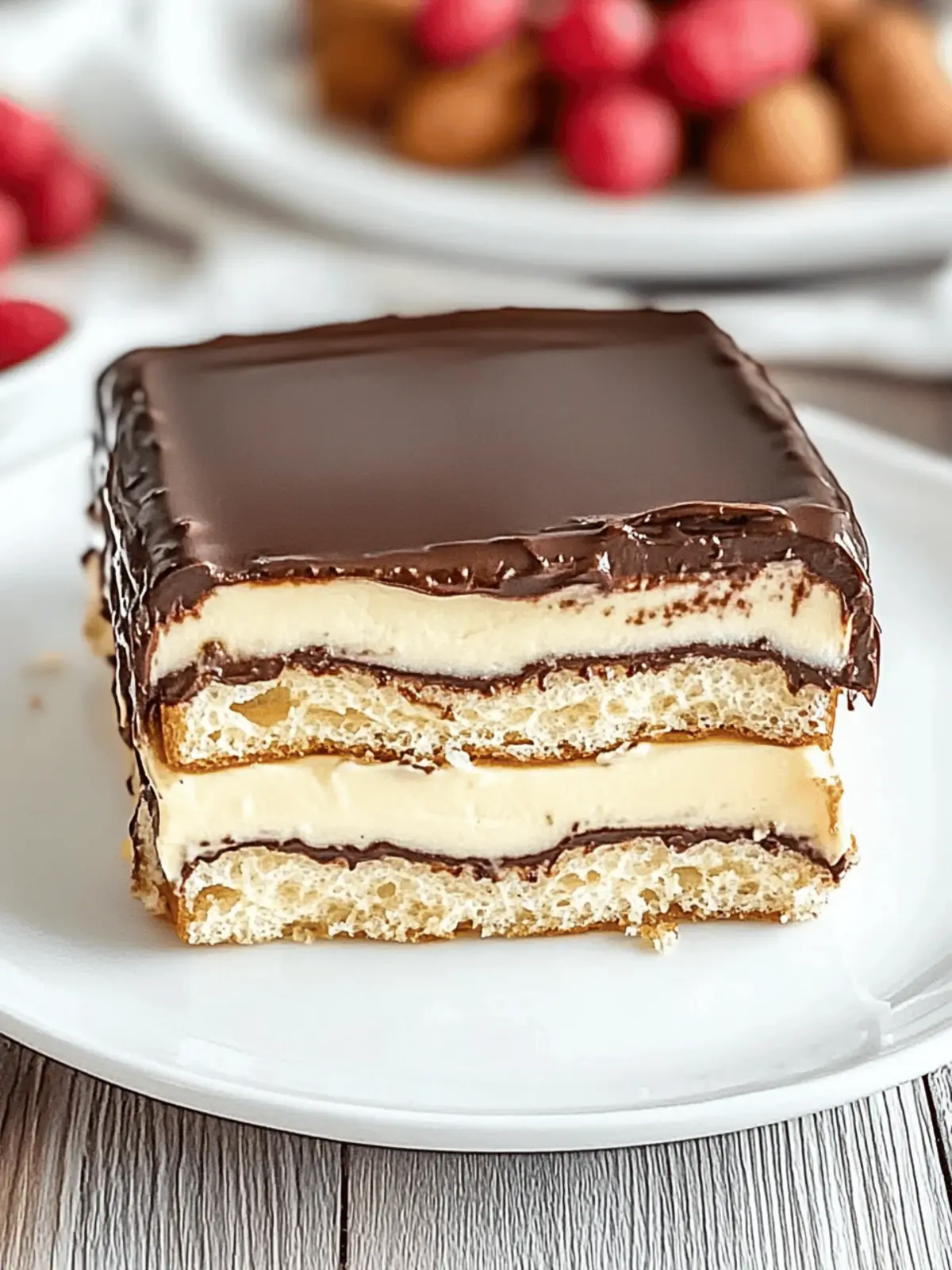 No-Bake Chocolate Eclair Cake