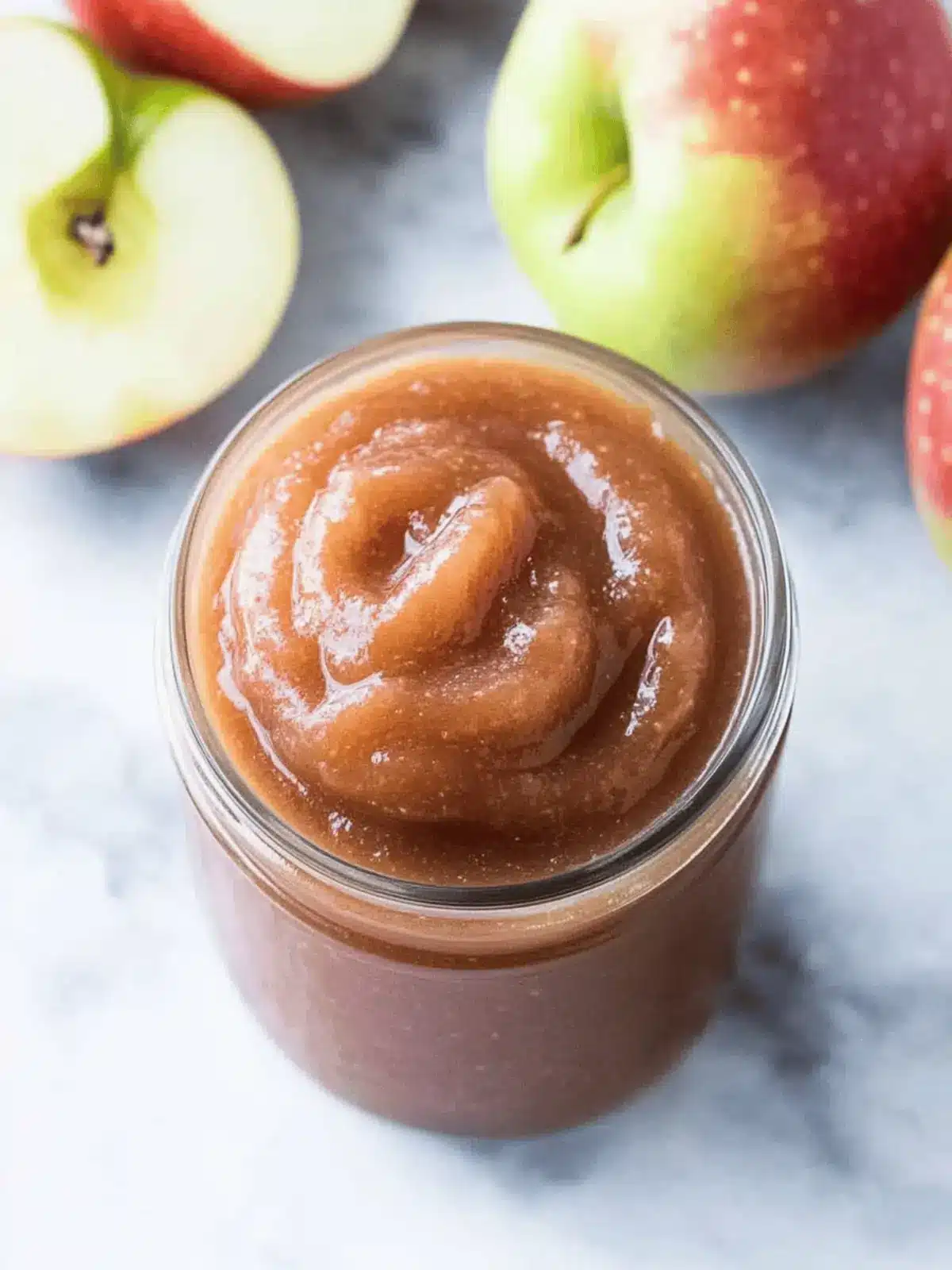Instant Pot Refined Sugar-Free Apple Butter (No-Peel)