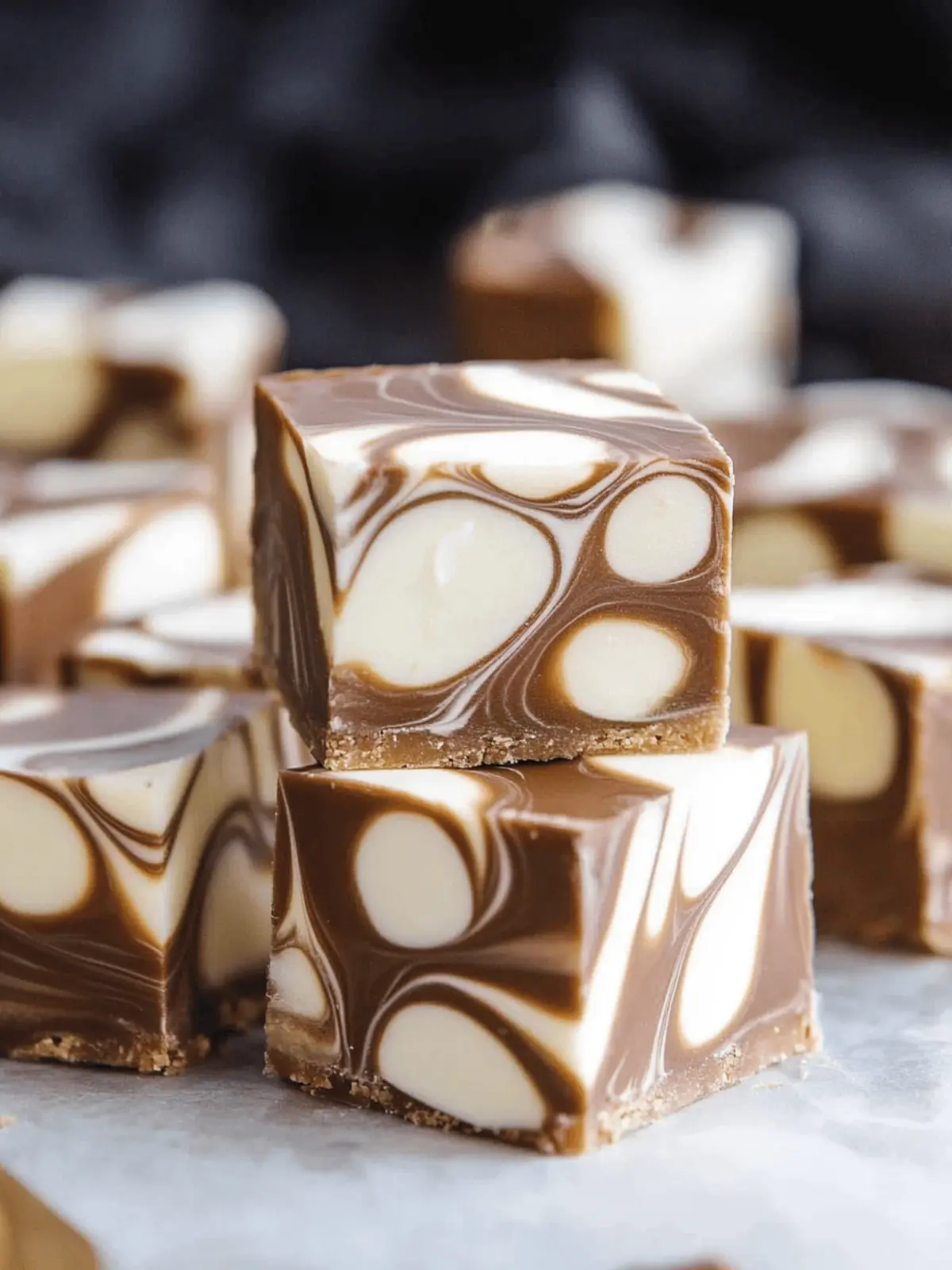 Marshmallow Swirl Fudge