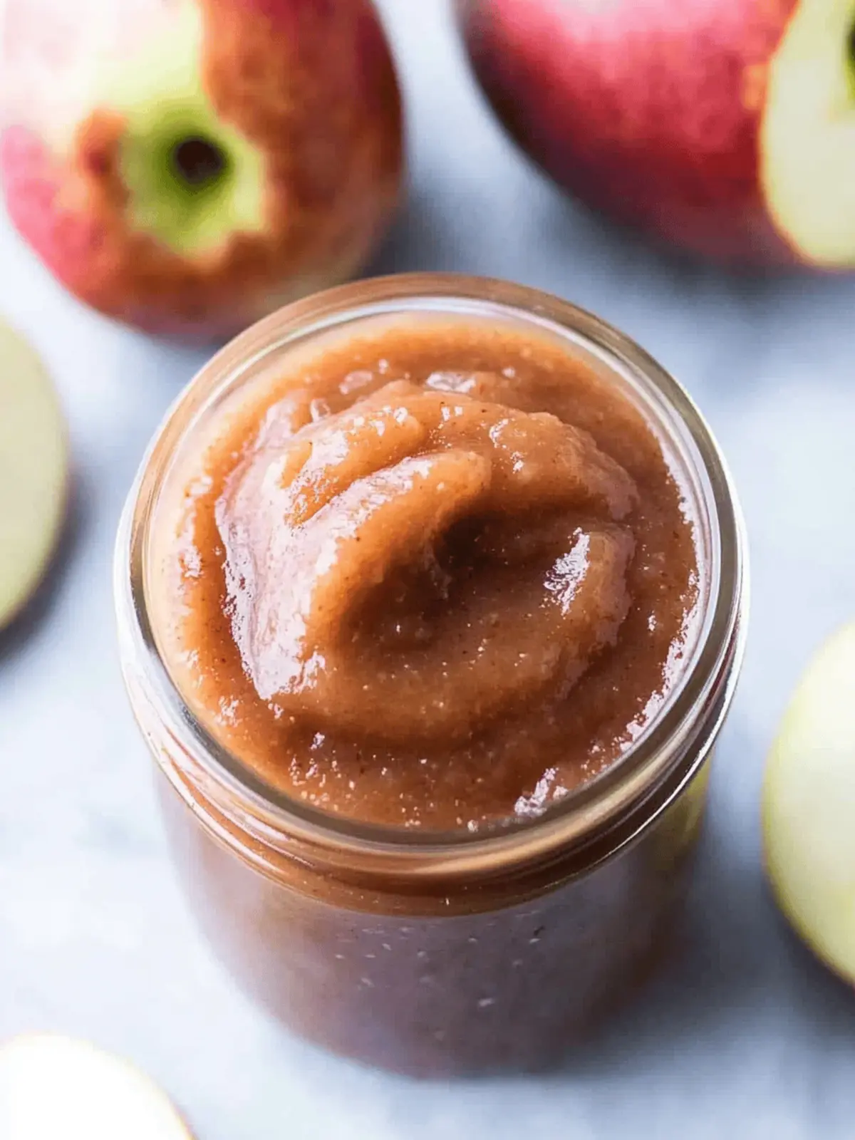 Instant Pot Refined Sugar-Free Apple Butter (No-Peel)
