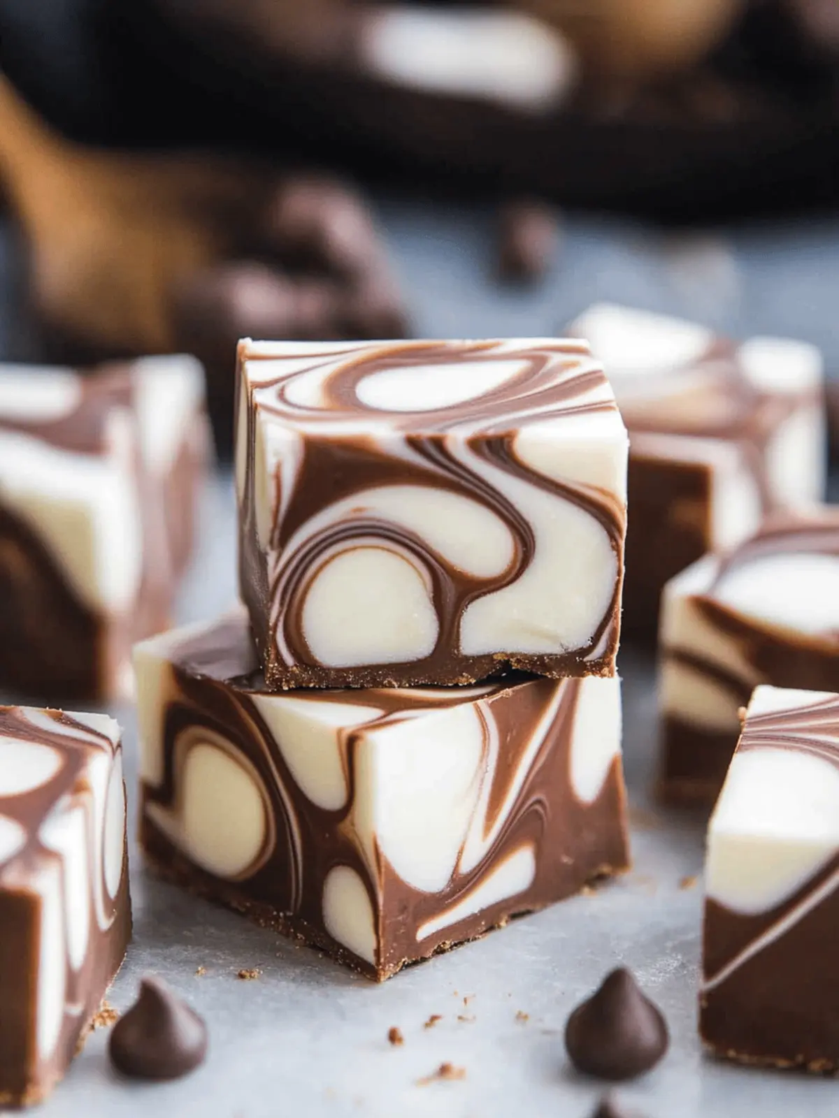 Marshmallow Swirl Fudge