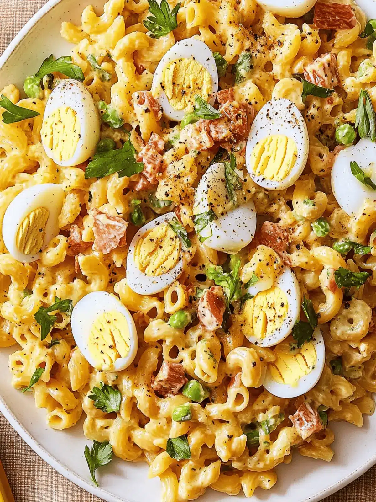 Deviled Egg Pasta Salad