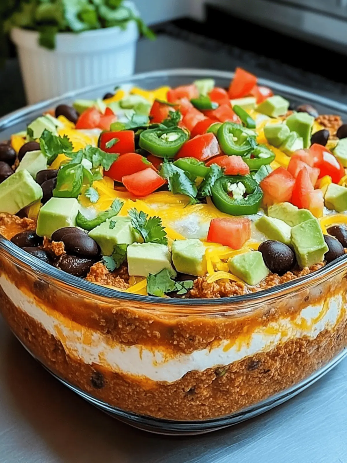 Authentic 7-Layer Mexican Dip