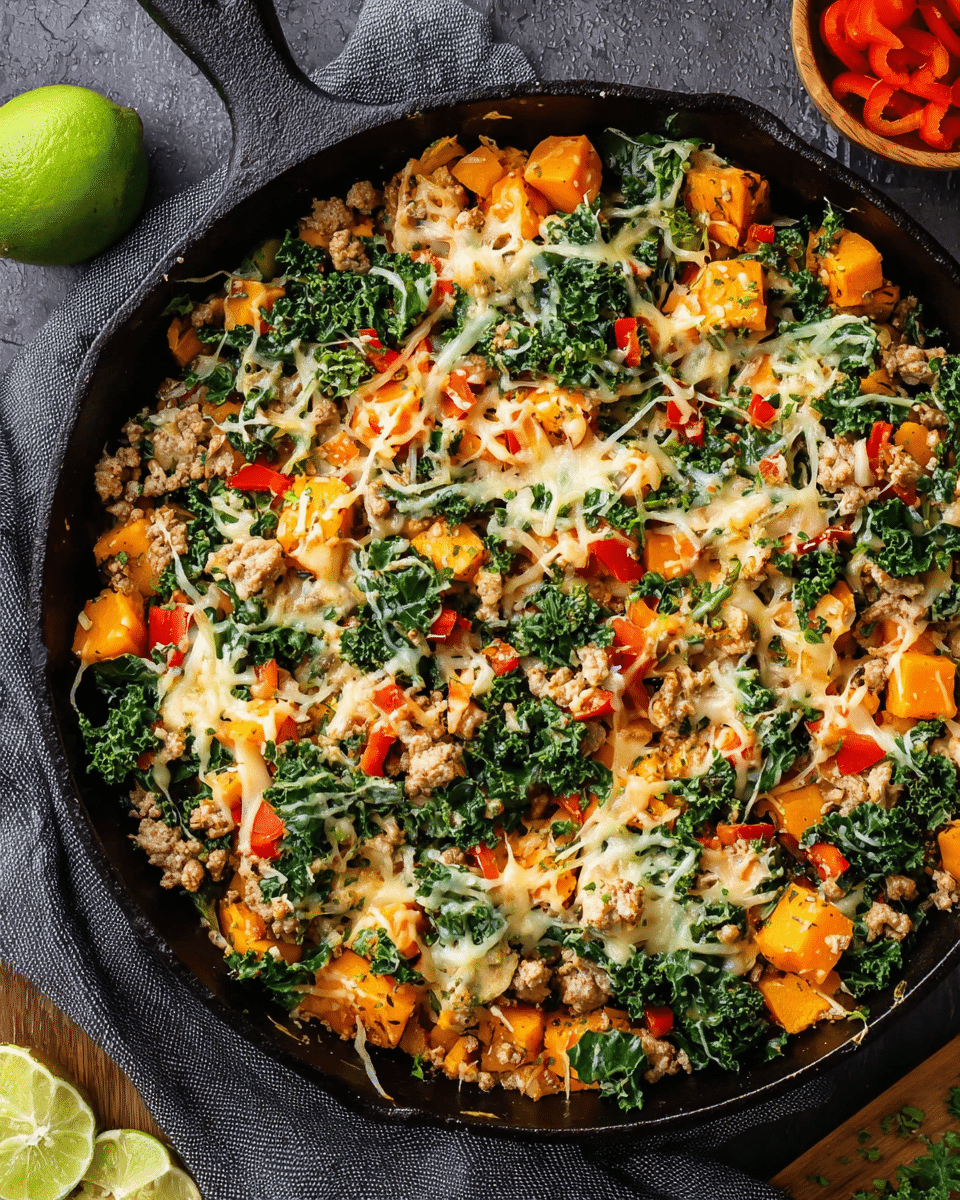 Ground Turkey Sweet Potato Skillet