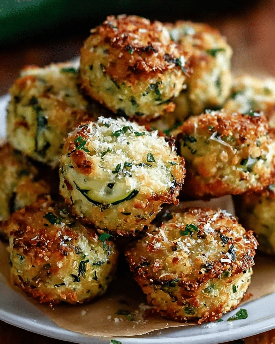 Crispy Zucchini Garlic Bites