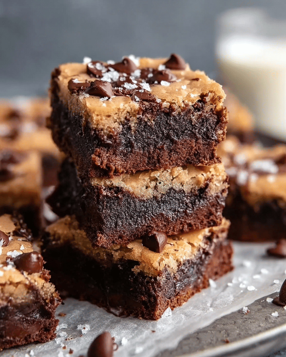 Double Layer Vegan Brookies