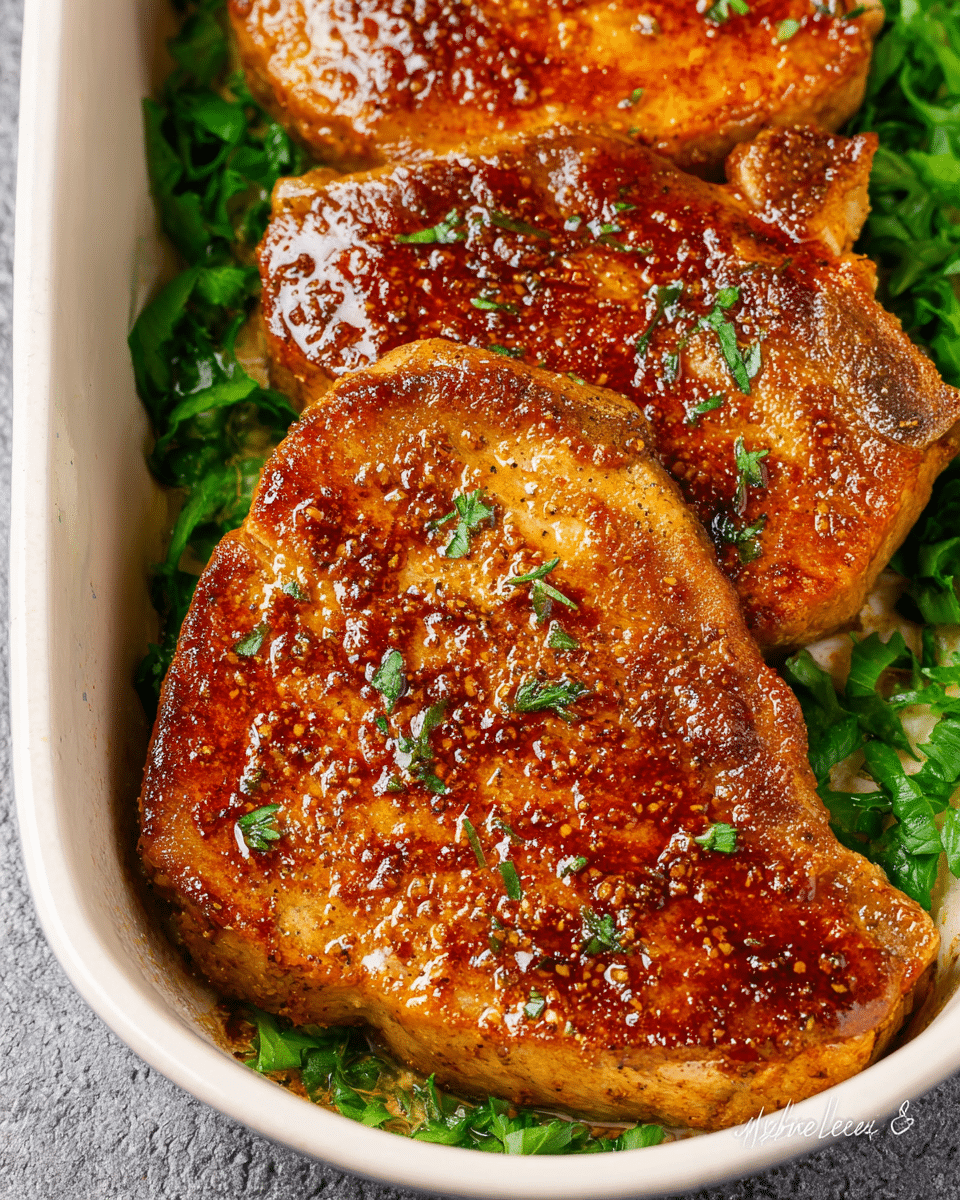 Juicy Oven Baked Boneless Pork Chops