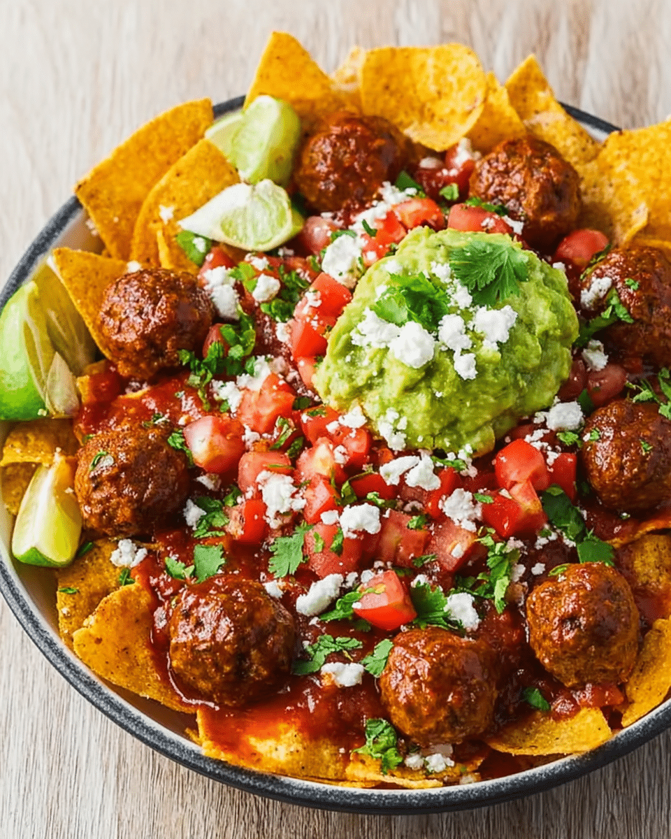 Taco Meatball Nachos