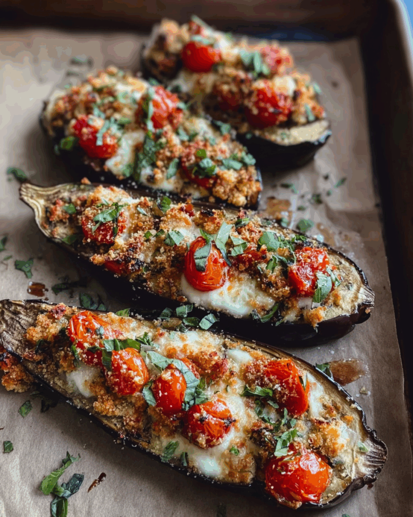 Low Carb Eggplant Bruschetta
