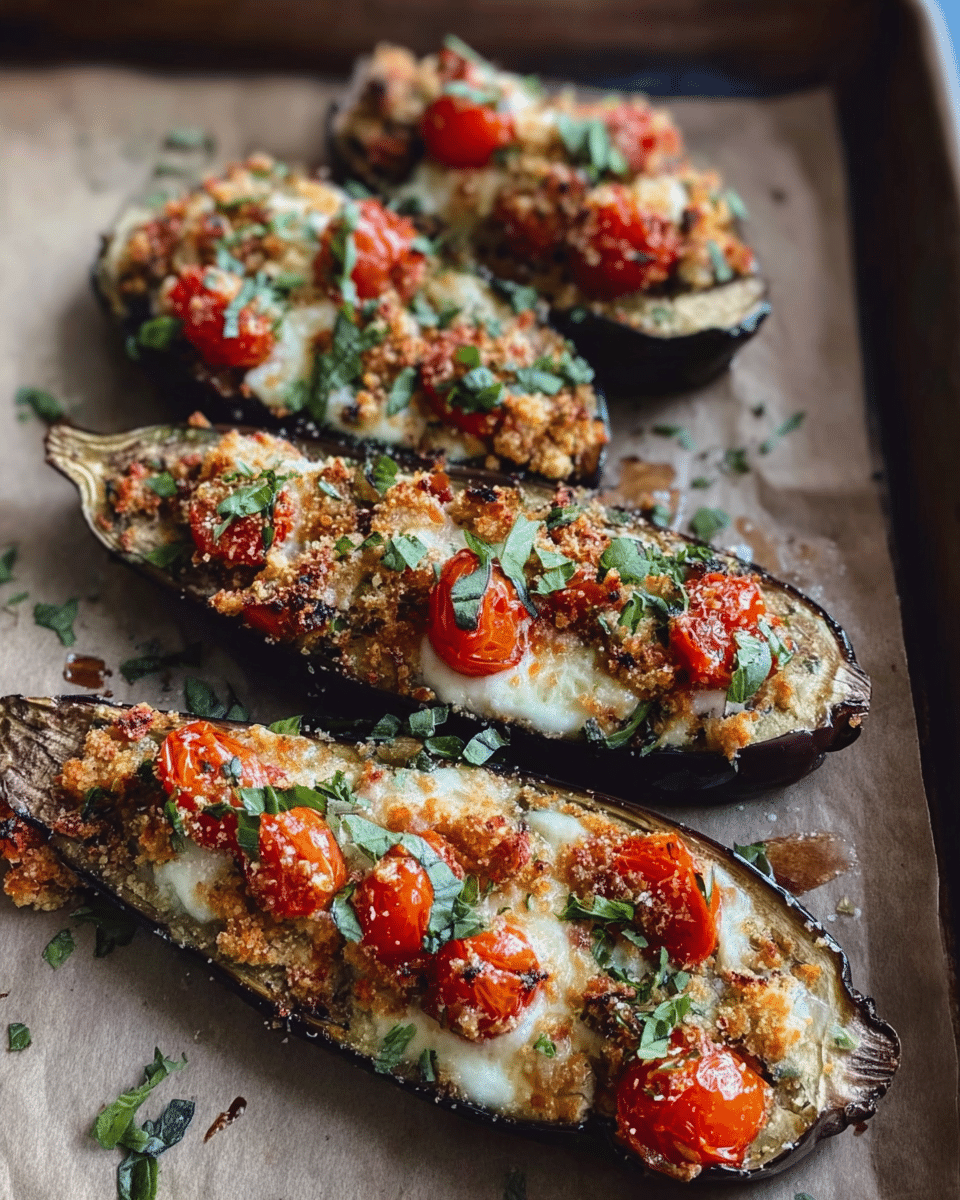 Low Carb Eggplant Bruschetta