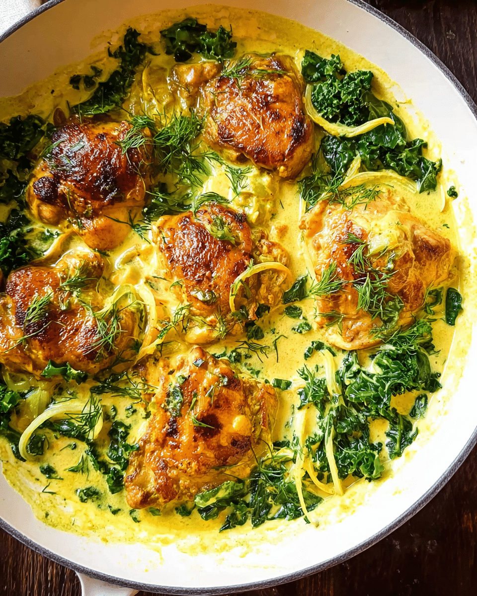 Turmeric Chicken Thighs (Skillet Recipe)