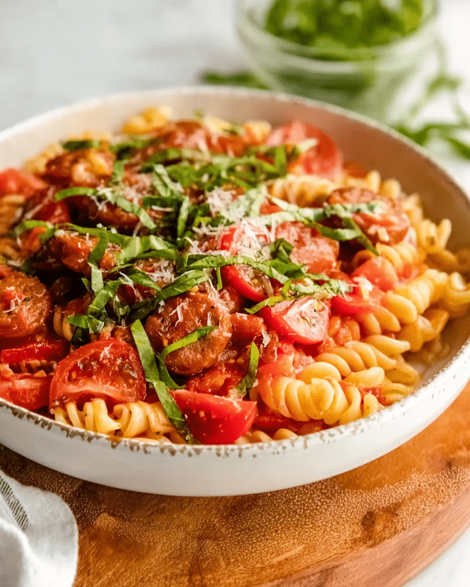 Canned Tomato Pasta for One