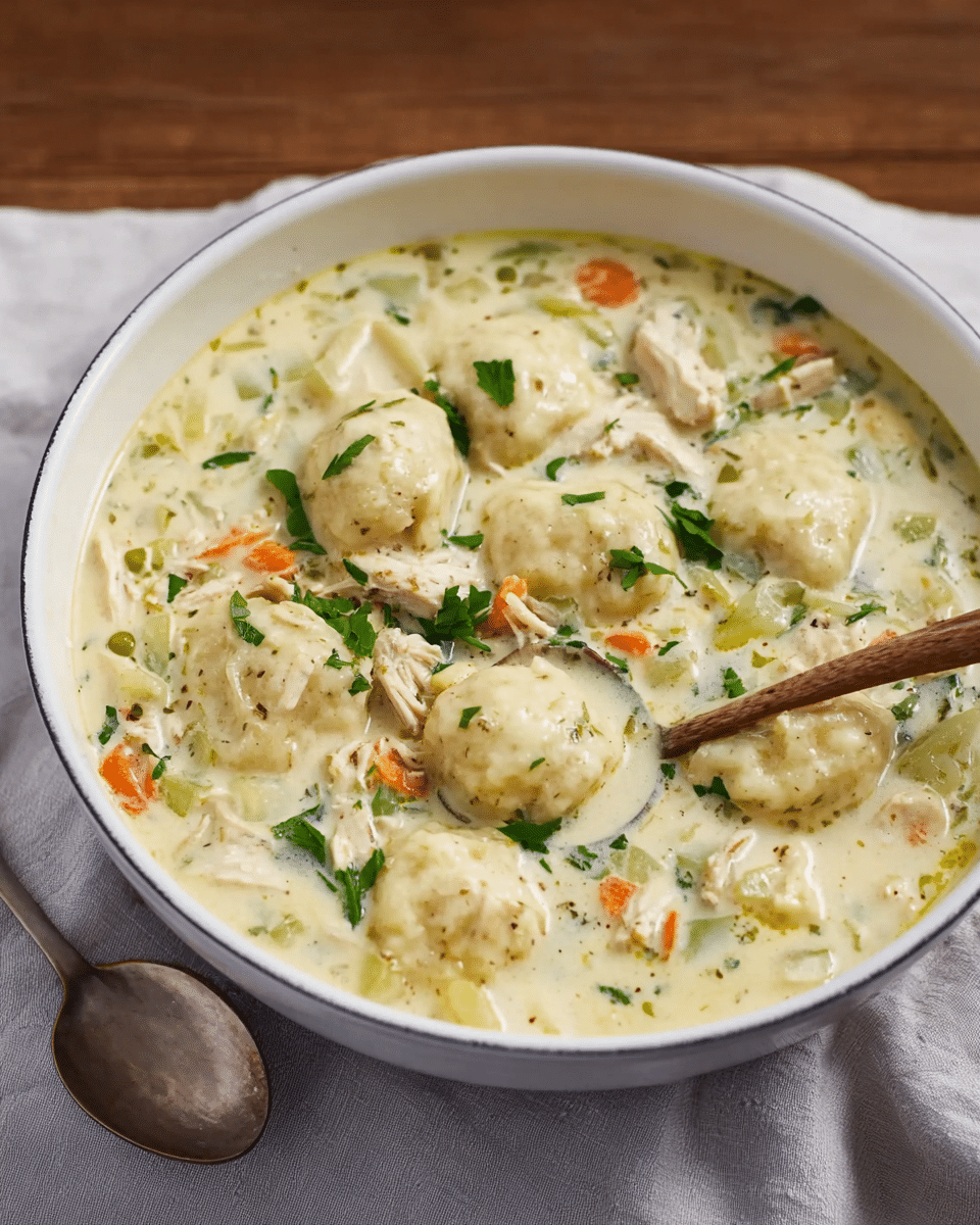 Stovetop Chicken and Dumplings