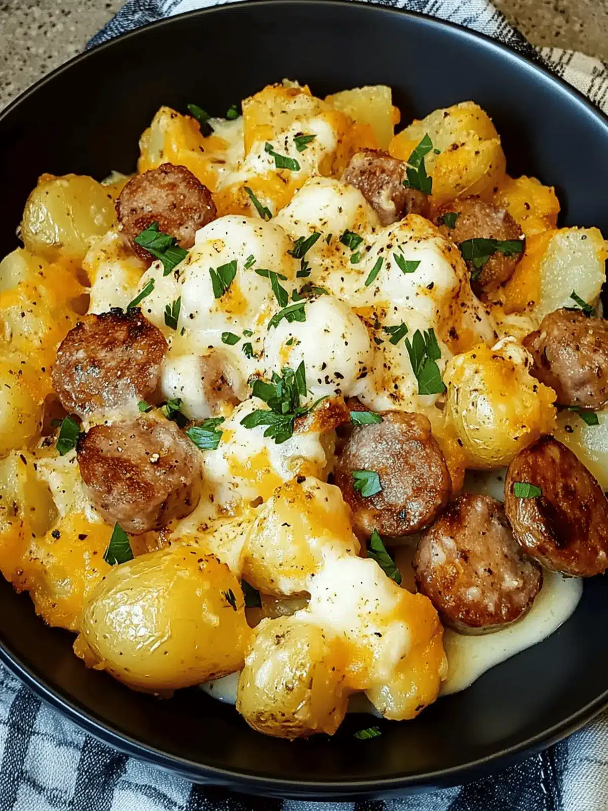 Cheesy Ranch Potatoes And Sausage
