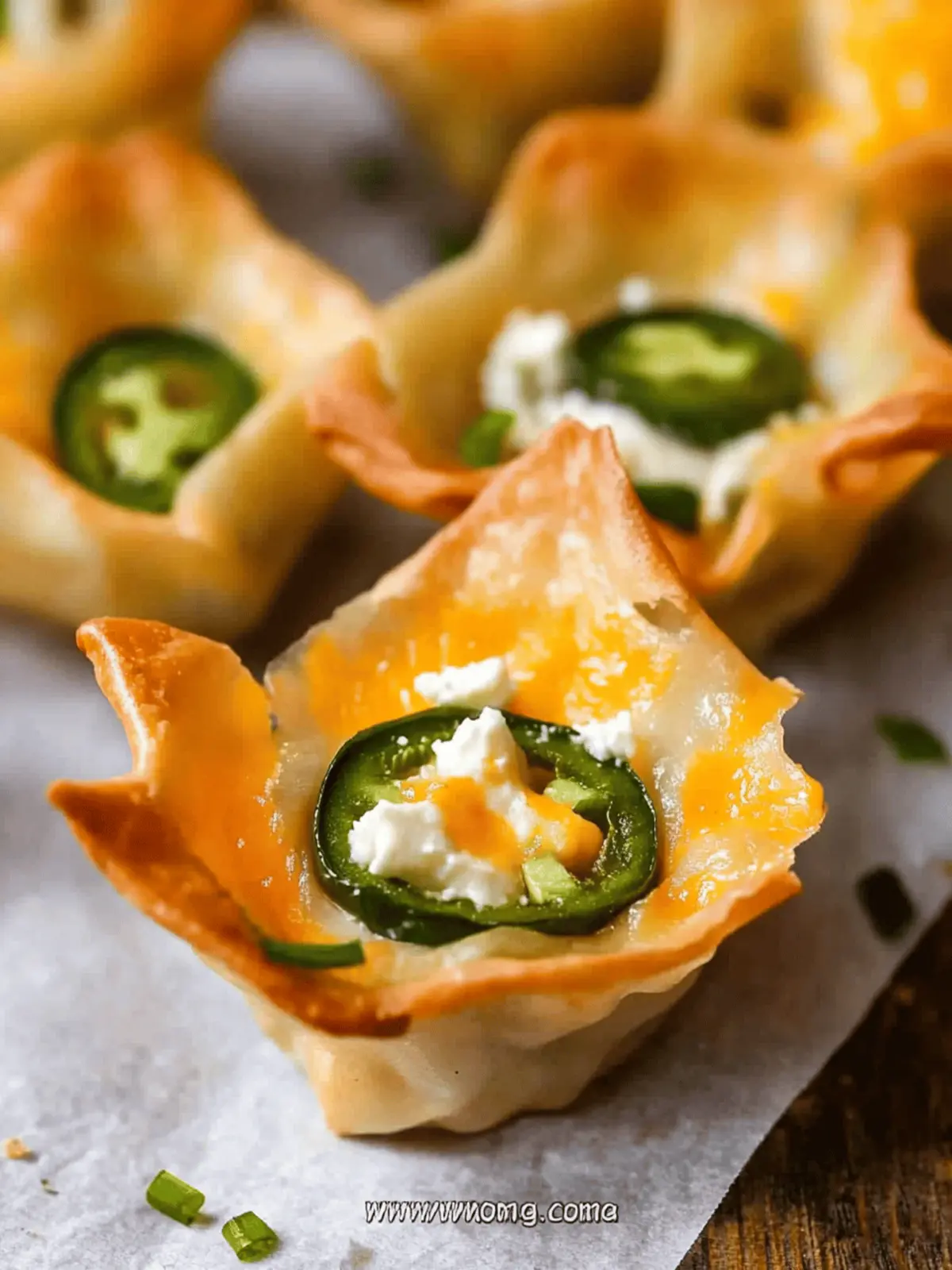 Jalapeño Popper Wonton Cups
