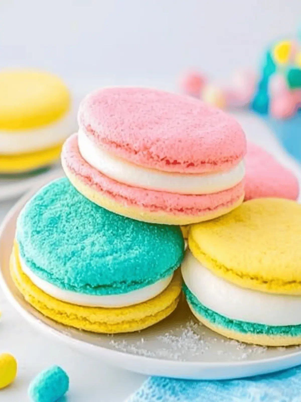 Pastel Sugar Cookie Sandwiches
