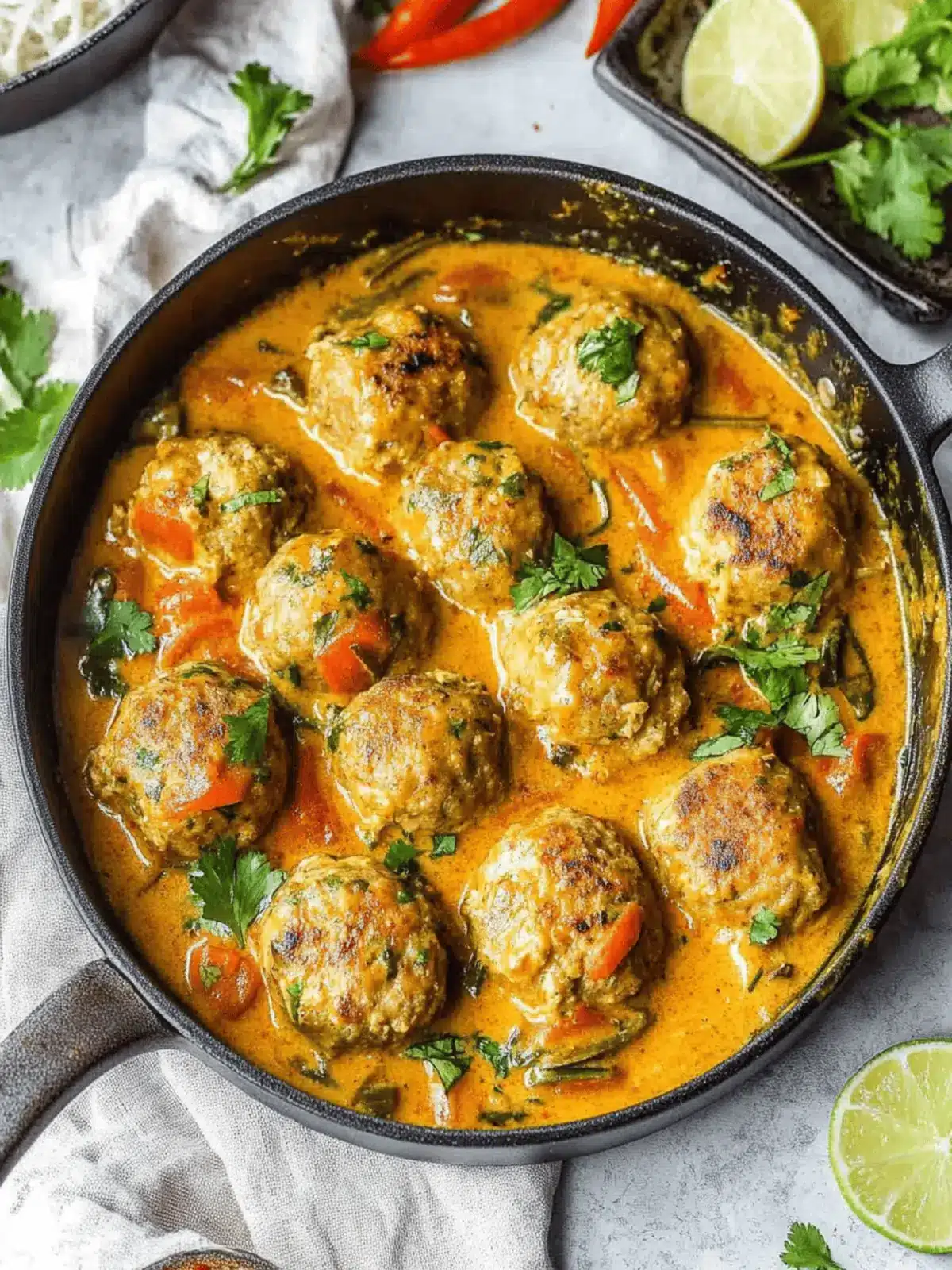 Coconut Curry Chicken Meatballs: Bold Flavors in Every Bite