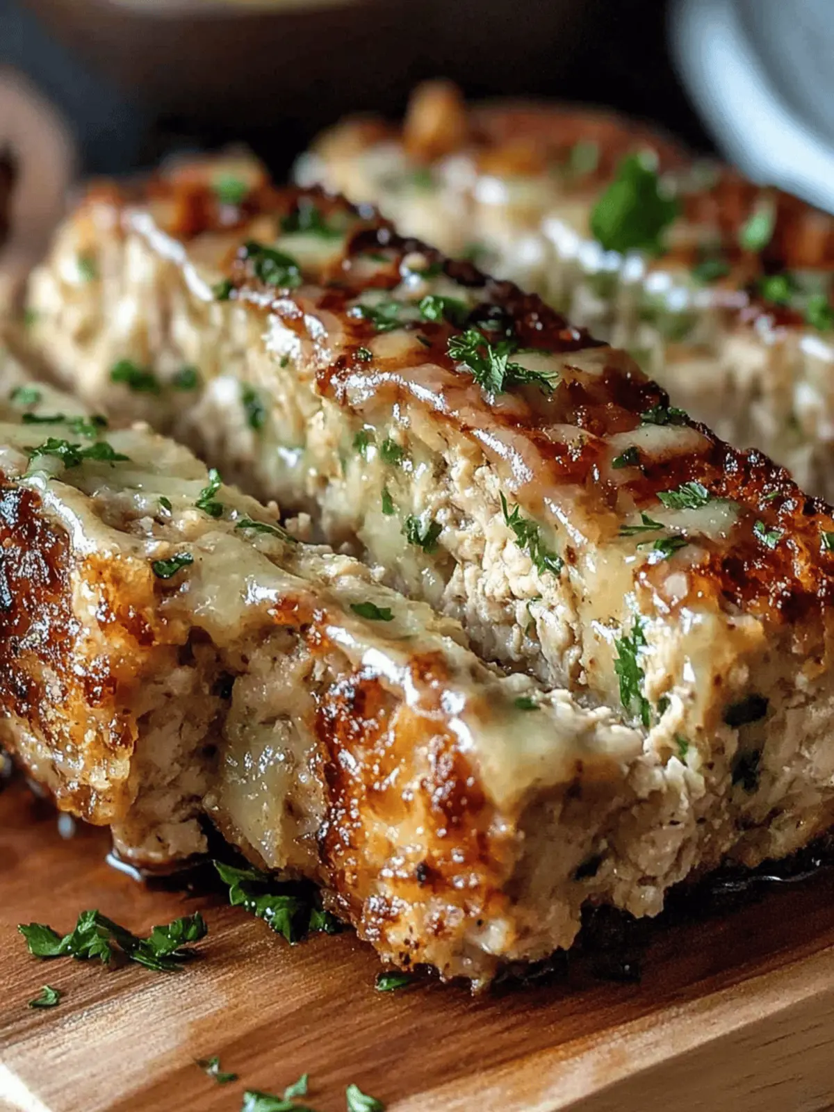 Juicy Garlic Parmesan Chicken Meatloaf: Comfort Food Delight