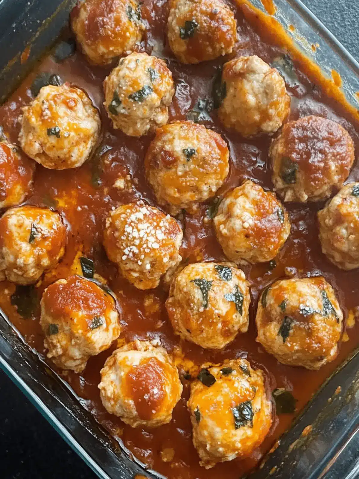 Baked Chicken Parmesan Meatballs: Cheesy Goodness Made Easy