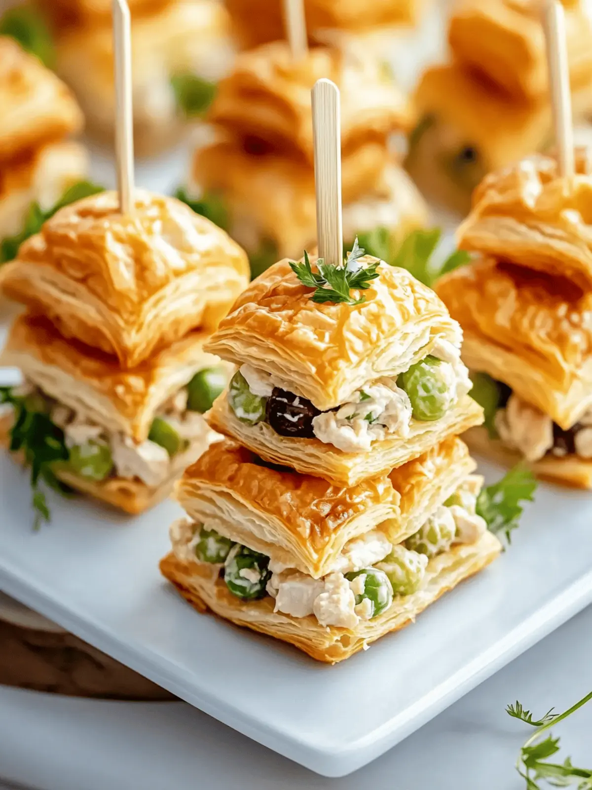 Healthy Chicken Salad Puffs