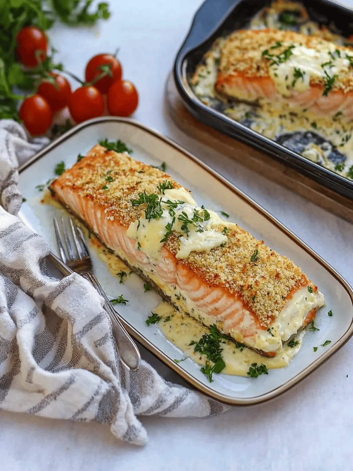 Best Baked Salmon with Mayo and Cheese
