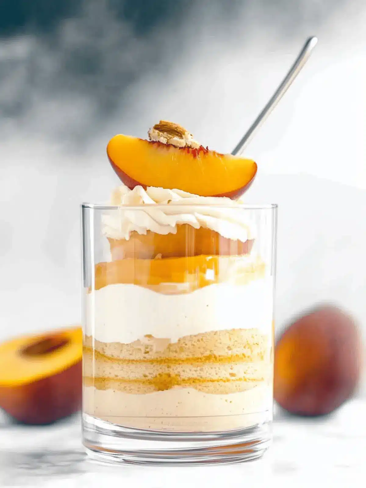 Peach Mousse Trifle