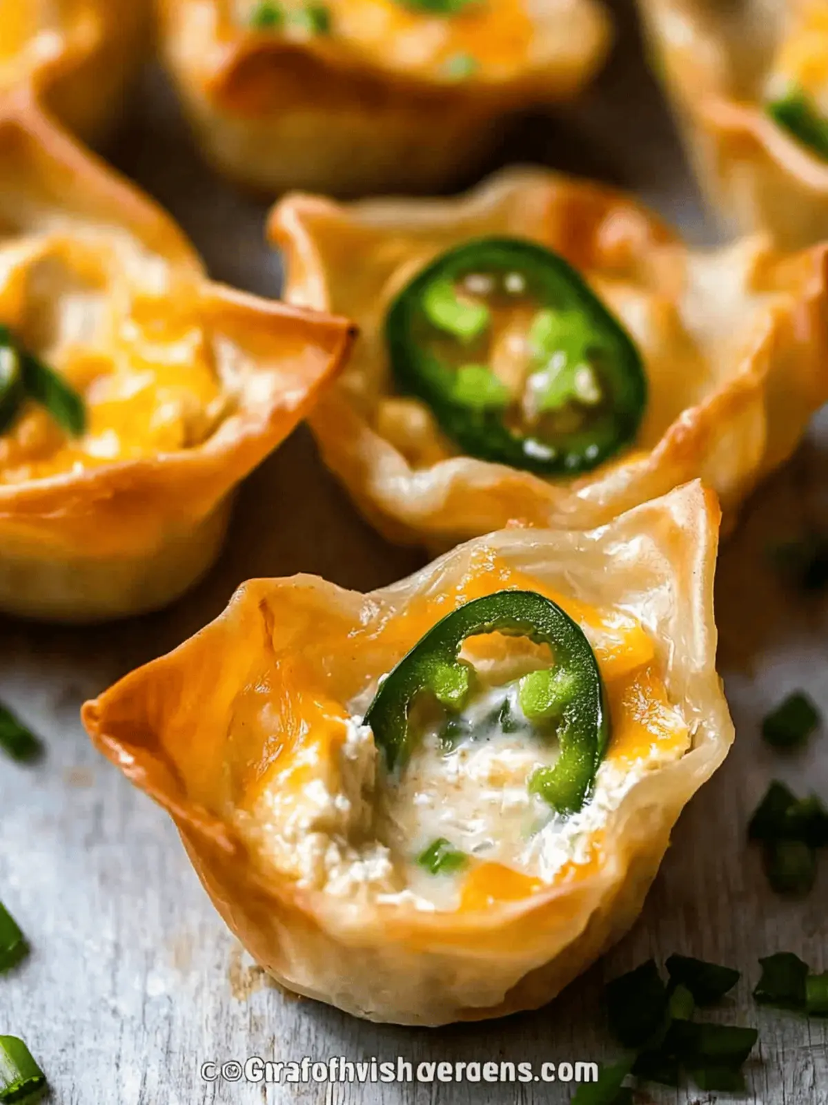 Jalapeño Popper Wonton Cups