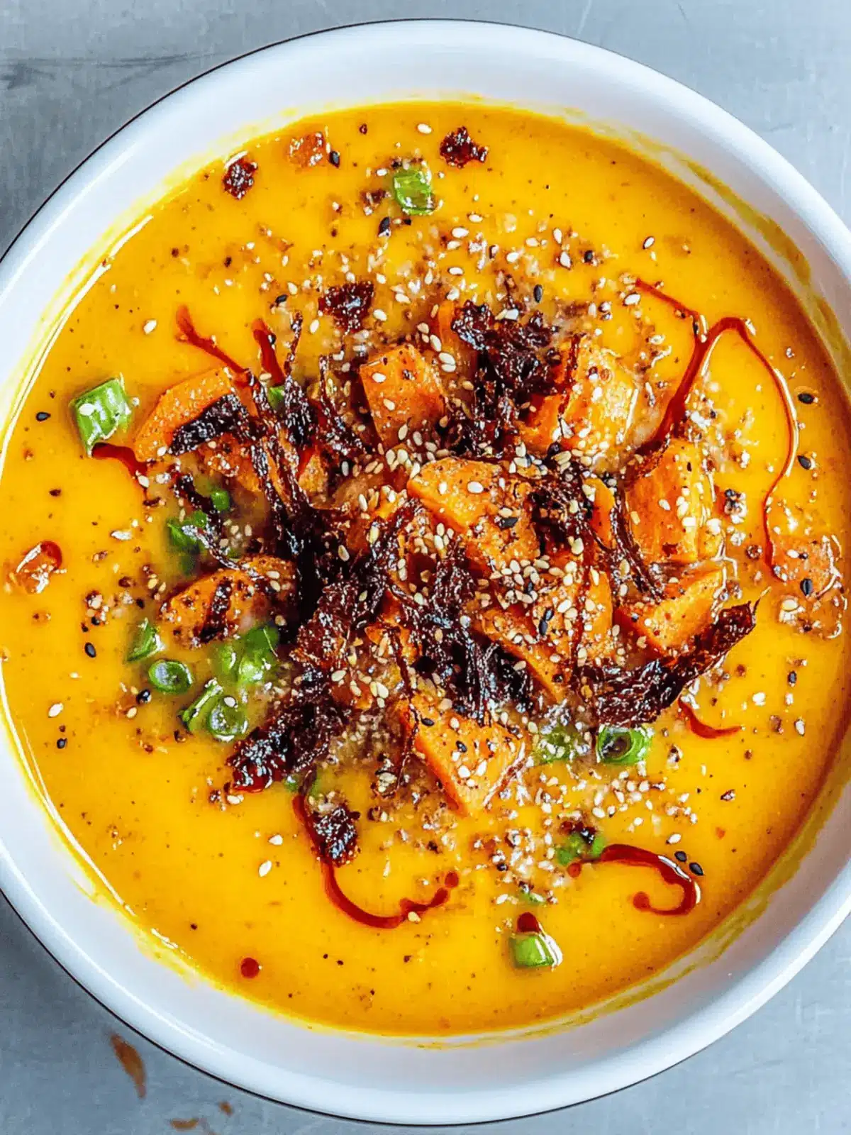 Spicy Miso Carrot Soup