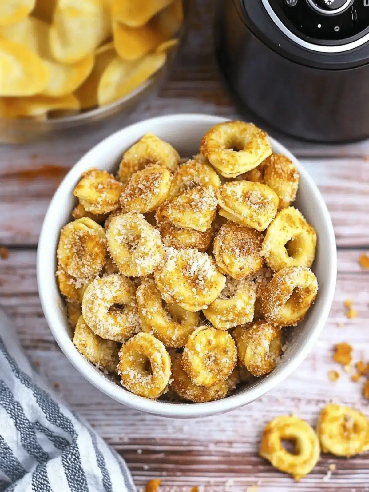 Cheesy And Crispy Air Fryer Tortellini