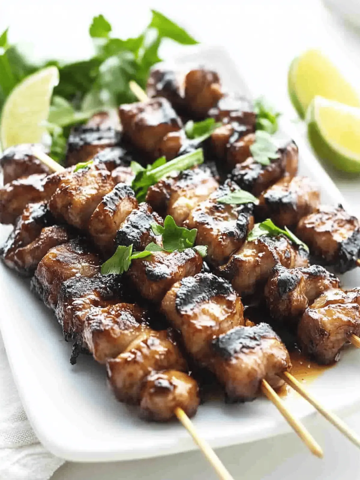 Delicious Pork Skewers with Peanut Sauce for Easy Grilling 5 Pork Skewers with Peanut Sauce
