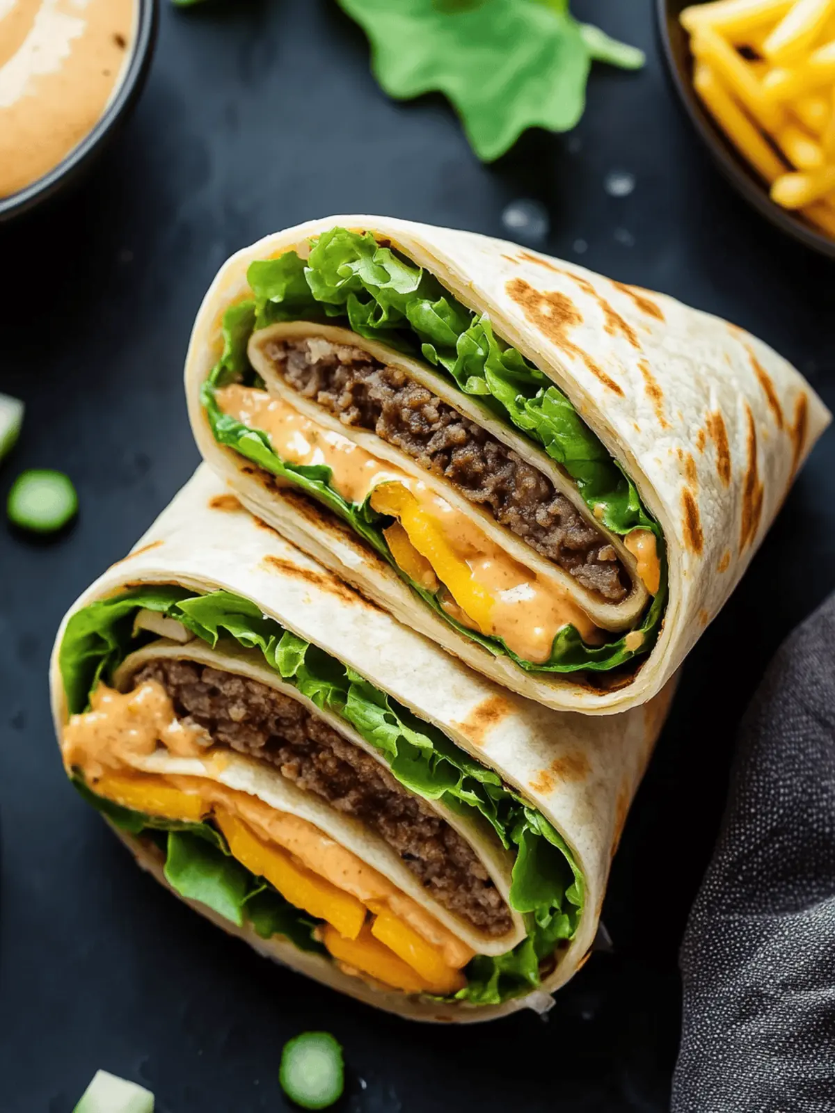 Mouthwatering Homemade Big Mac Wraps with Secret Sauce Magic