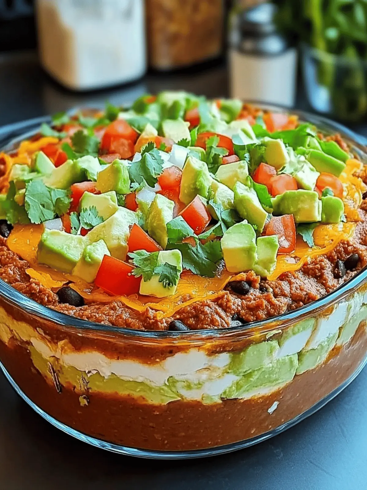 Authentic 7-Layer Mexican Dip