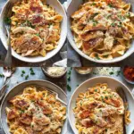 Southern Style Creamy Parmesan Chicken Pasta.